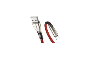 17580565 Кабель USB-Type-C для зарядки телефона 2,1A 1M плоский красный EX-K-838 EXPLOYD