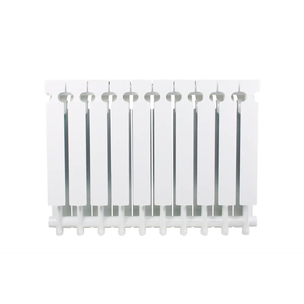 Радиатор секционный Equation Aluminium 500/96 10 секций боковое подключение алюминий белый STLM-2094758 - Вид №2