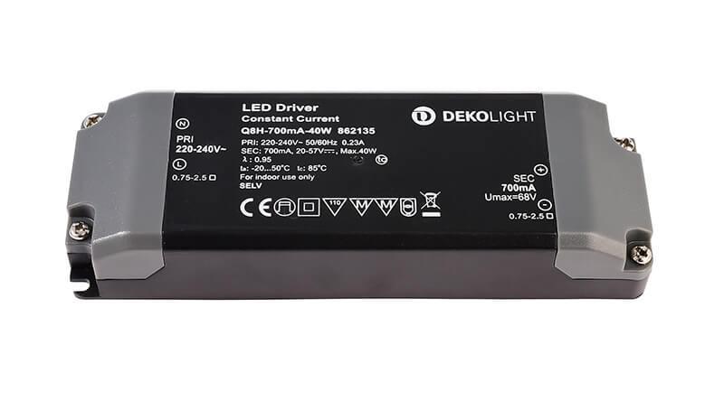 862135 Драйвер Q8H-700mA/40W 20-57V 40W IP20 0,7A Deko-light