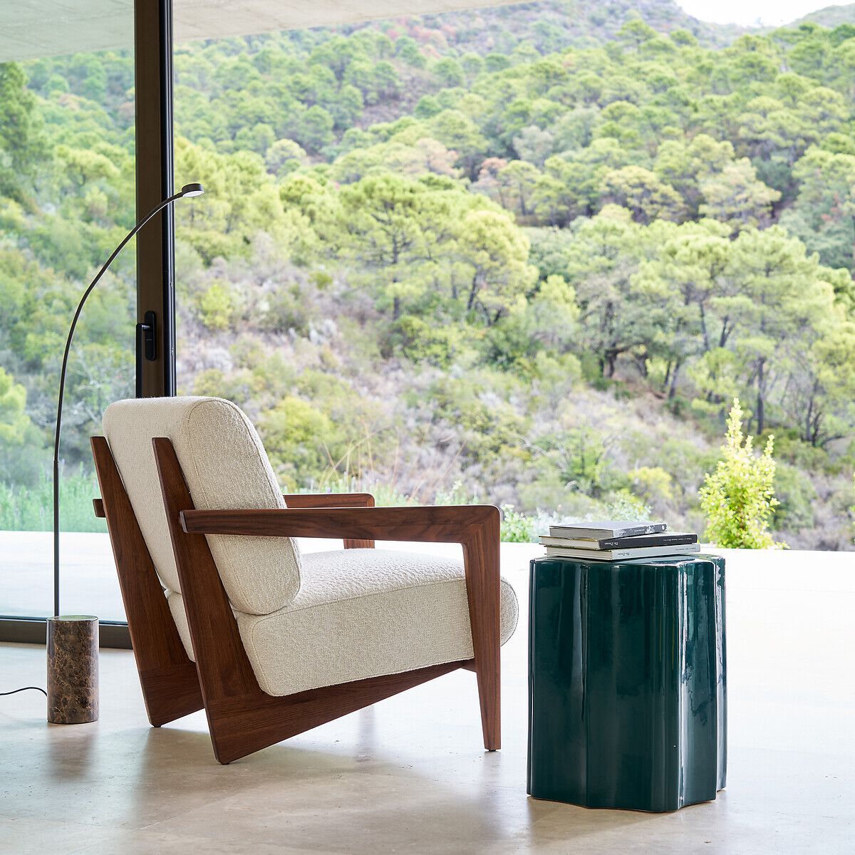 Металл и мрамор светодиодный торшер AMPM Gino ARCH-00055443 - Вид №6