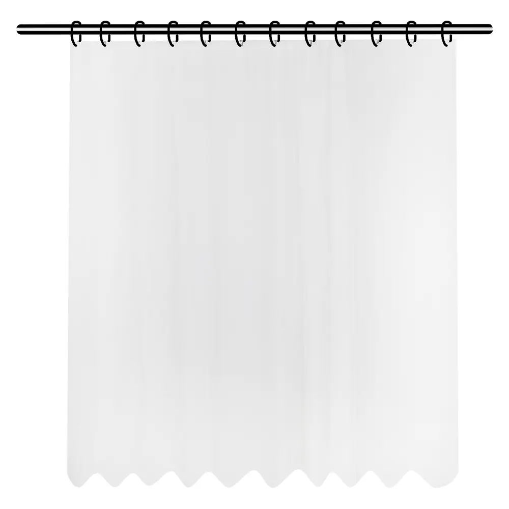 Штора для ванны Bath Plus Органза, 180x200 см, полиэстер, цвет белый Без серии STLM-2119352