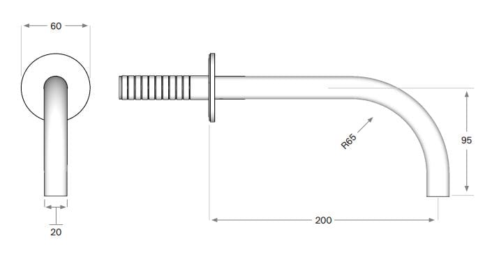 Настенный смеситель для раковины из нержавеющей стали с 3 отверстиями COCOON Maison ARCH-00121384 - Вид №4