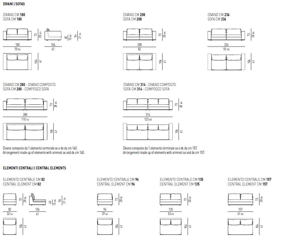 Ткань диван Minotti Гамильтон ARCH-00081571 - Вид №15