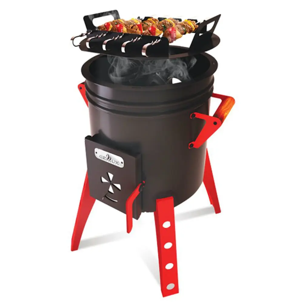 Печь-мангал для казана, толщина стали 2 мм, термокраска Santreyd STLM-2061725 - Вид №6