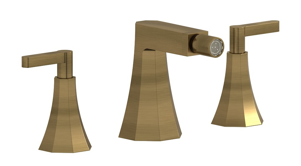 Смеситель для биде на 3 отверстия с донным клапаном WE ARE IB bl393mb Modern Bronze Belmondo 