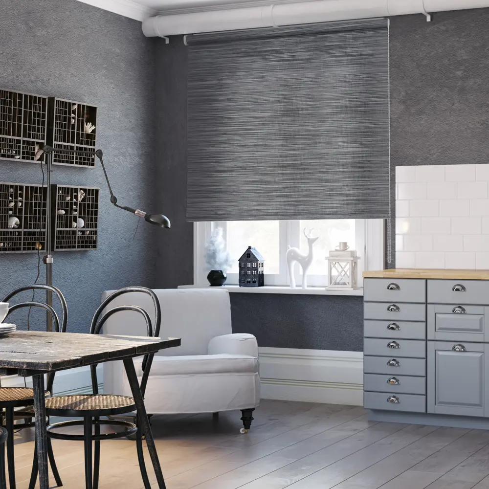 Штора рулонная Loft 140x175 см, цвет угольный ЭСКАР STLM-2120916 - Вид №4