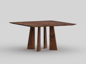 Квадратный деревянный обеденный стол