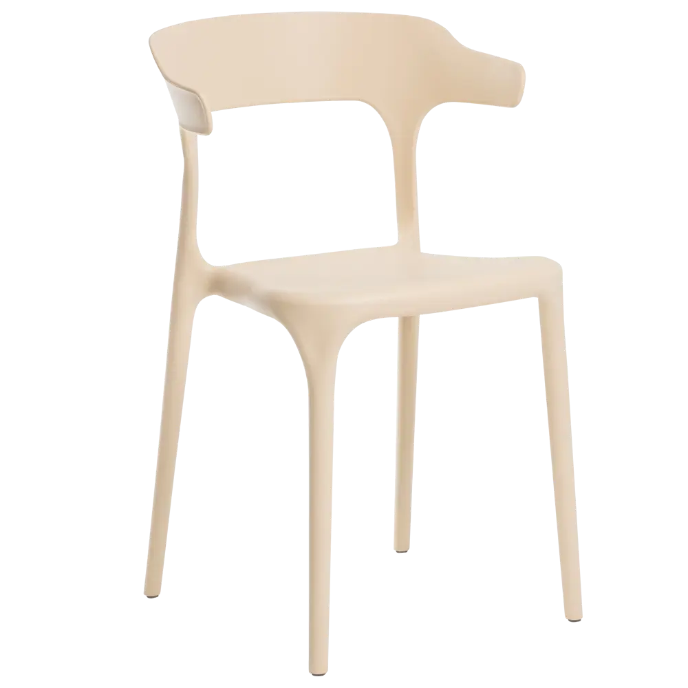 Стул Roero 48x74x46.5 см полипропилен цвет бежевый Santreyd STLM-2033765