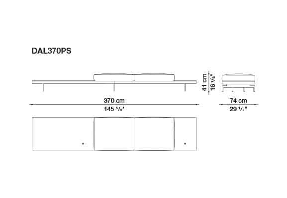3-местный тканевый диван с полуостровом B&B Italia док ARCH-00061121 - Вид №31