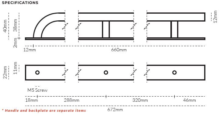 Латунная мебельная ручка на пластине Lo & Co Interiors Brera ARCH-00078711 - Вид №18