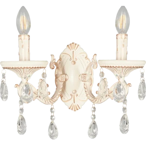 Бра Версаль 2xE14x60 Вт, металл, цвет белый