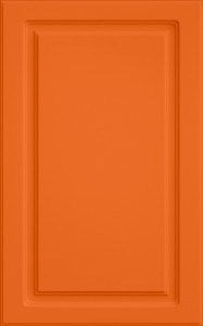 Фасады для кухни Классика Фрезеровка «Прямоугольник+» 503 Оранжевый