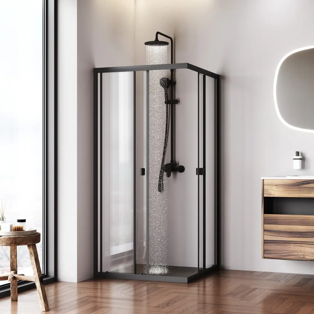 AM.PM Flash W9HG - Душевой уголок квадратный с раздвижными дверями 89369262 STLM-1565934 - Вид №4