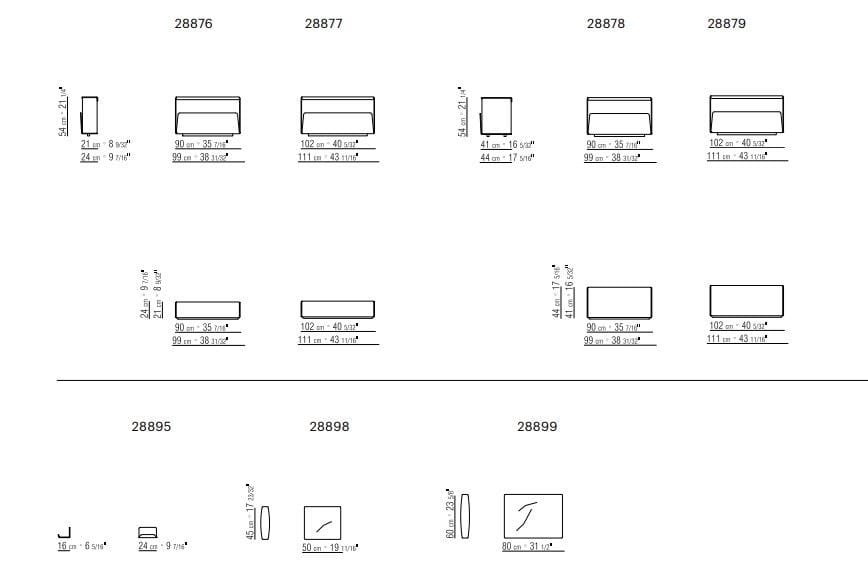 Тканевый диван с полуостровом Flexform Harper ARCH-00004789 - Вид №4