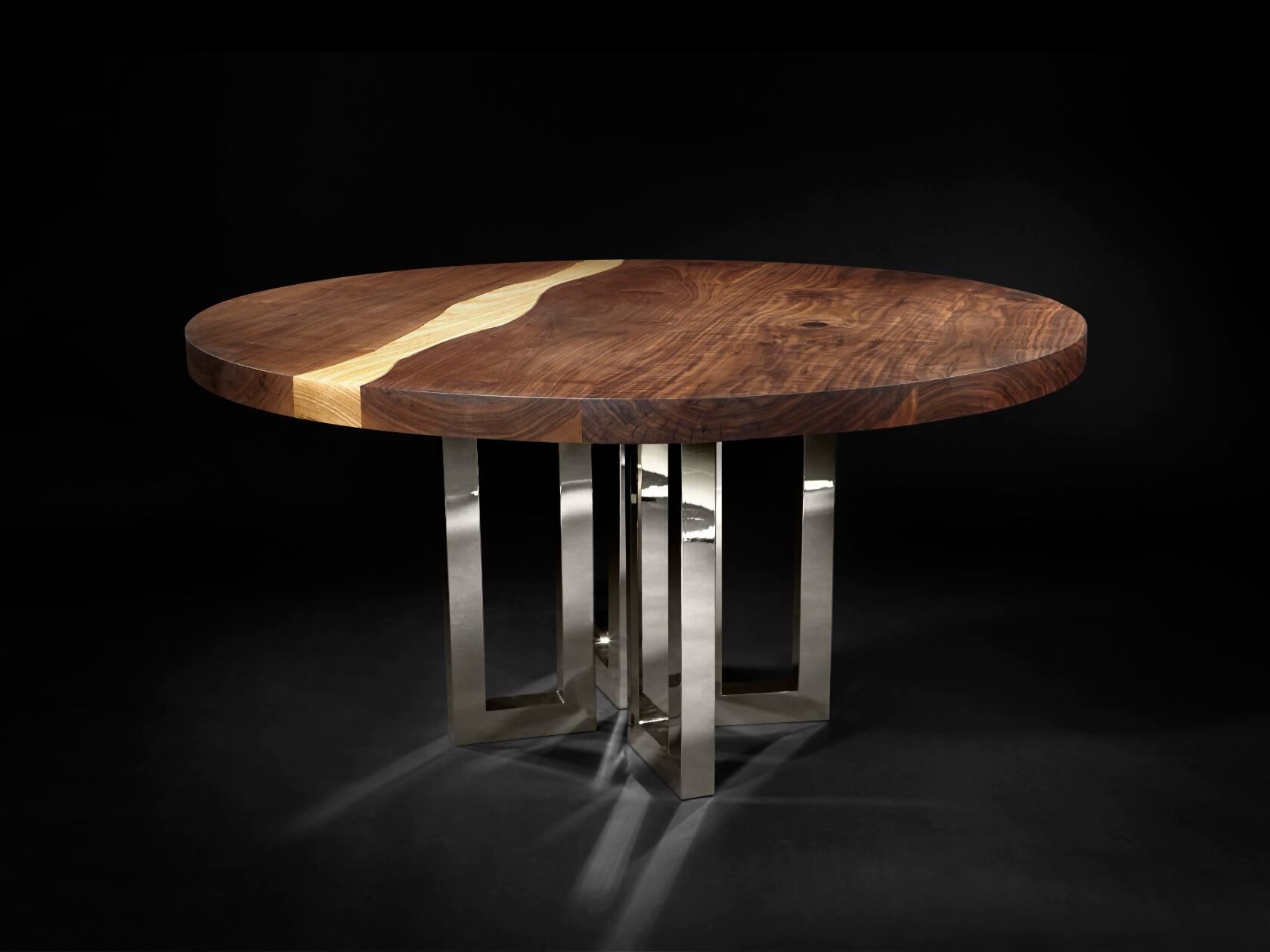 Круглый стол из грецкого ореха на заказ Il Pezzo Mancante кусок 6 ARCH-00044885 - Вид №2