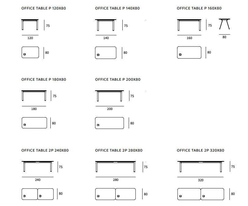 Рабочий стол из стали и дерева Nunc крыло ARCH-00108699 - Вид №5