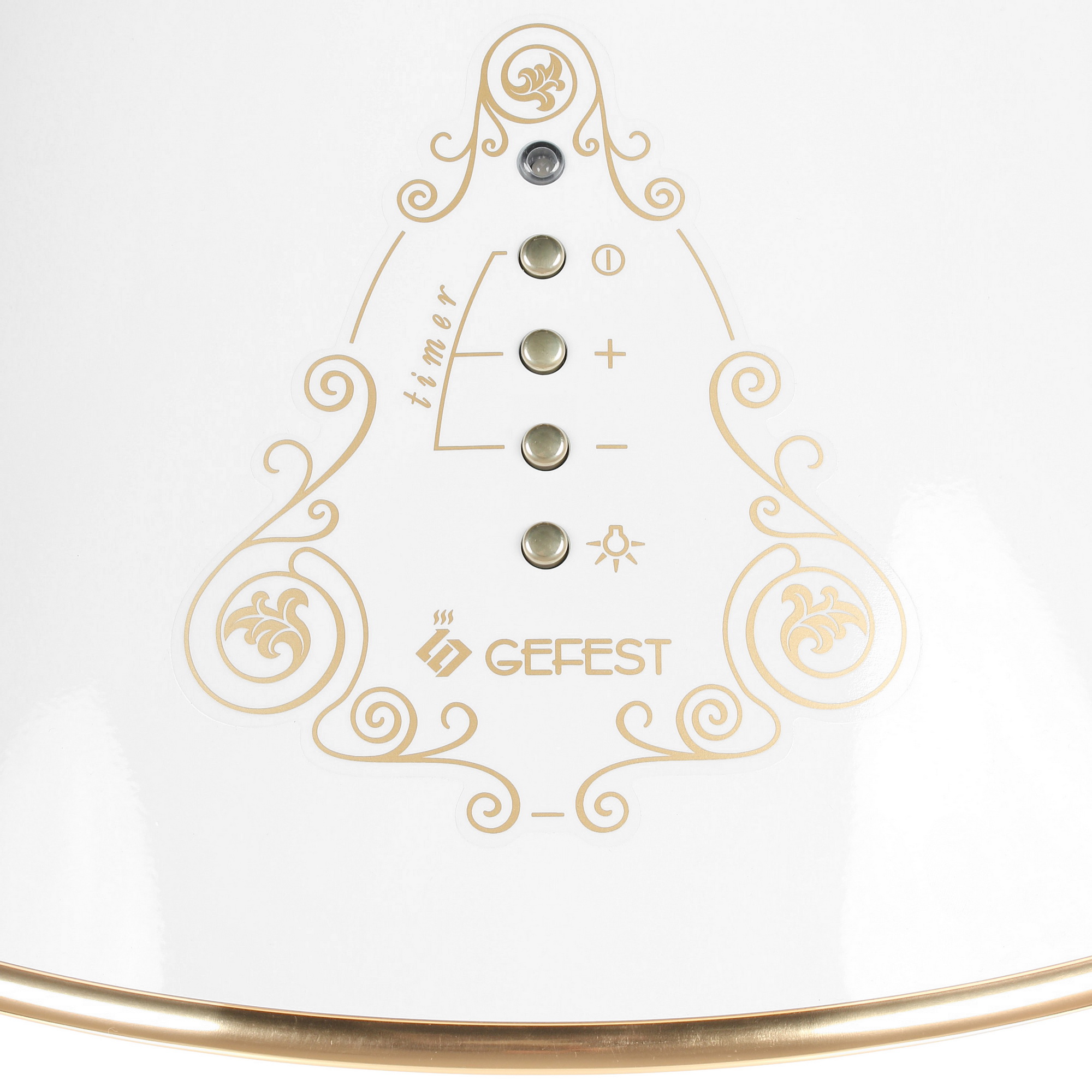 1182173 Вытяжка каминная Gefest ВО 1503 К62 белый/золотистый STDN-0040707 - Вид №4