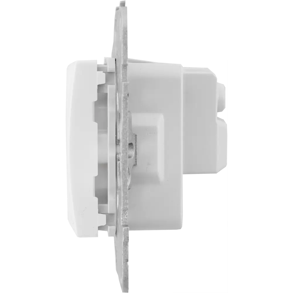 Розетка встраиваемая Systeme Electric Unica с заземлением, цвет белый STLM-2020410 - Вид №3