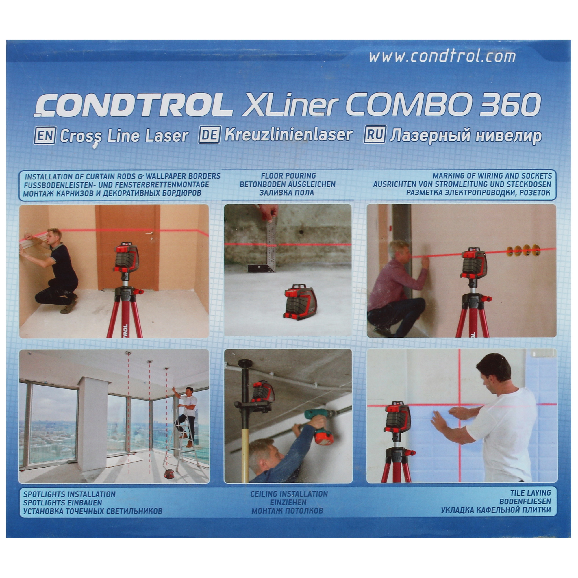 Лазерный нивелир Condtrol Xliner Combo 360 5083119 STDN-0128046 - Вид №9