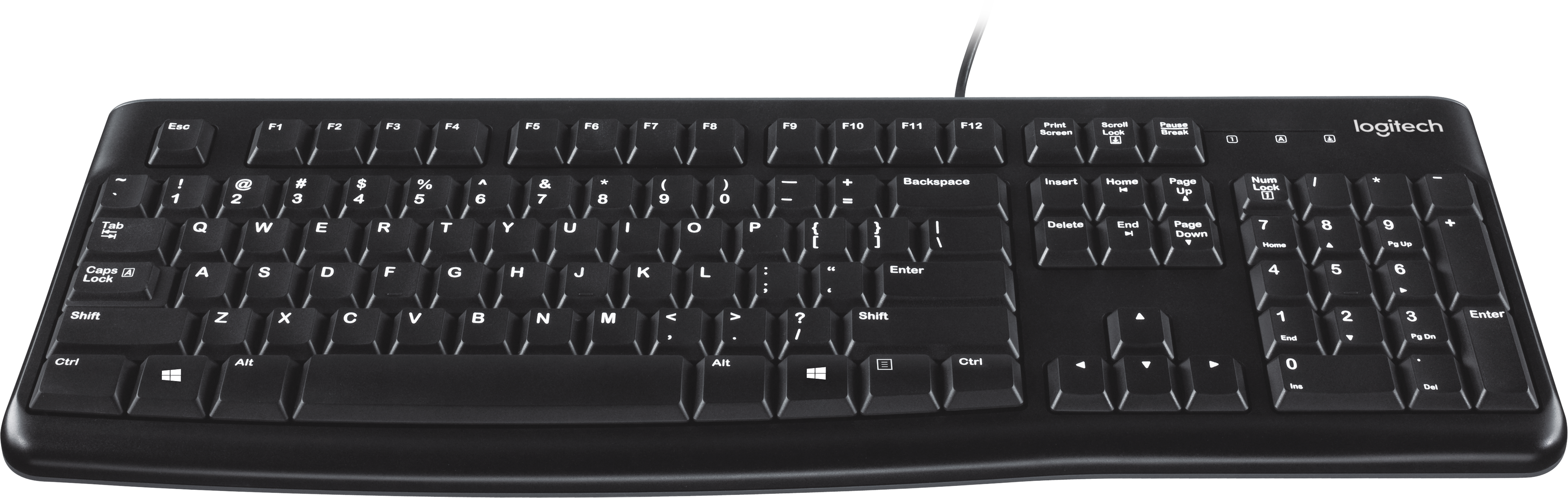 920-002522 Keyboard k120 (usb, waterproof, low profile) oem Logitech Santreyd  - Вид №3