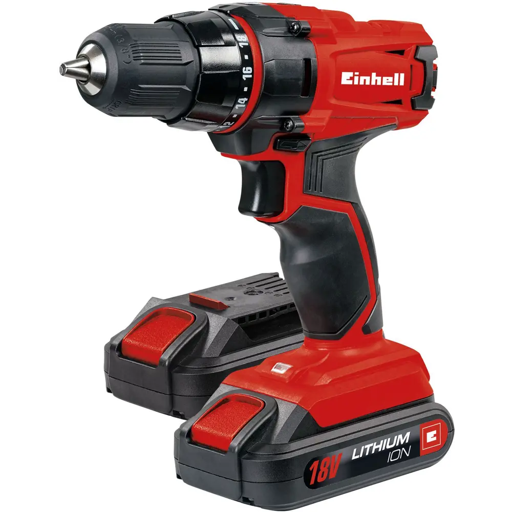 Дрель-шуруповерт аккумуляторная Einhell TC-CD 18-2 Li 4513820, 18 В Li-ion 2x1.3 Ач STLM-2135183
