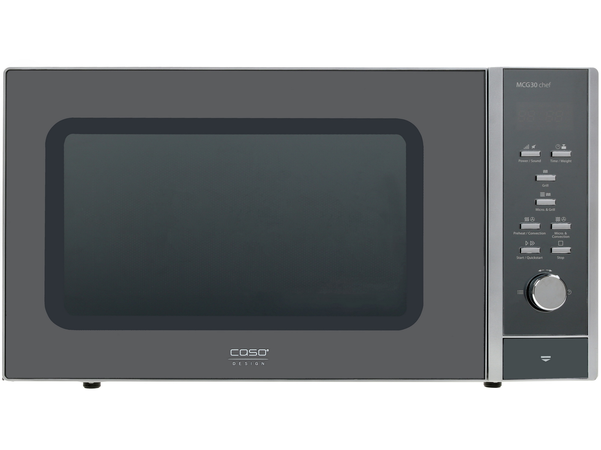 1117024 Микроволновая печь CASO MCG 30 Chef зеркальный, серебристый STDN-0130998