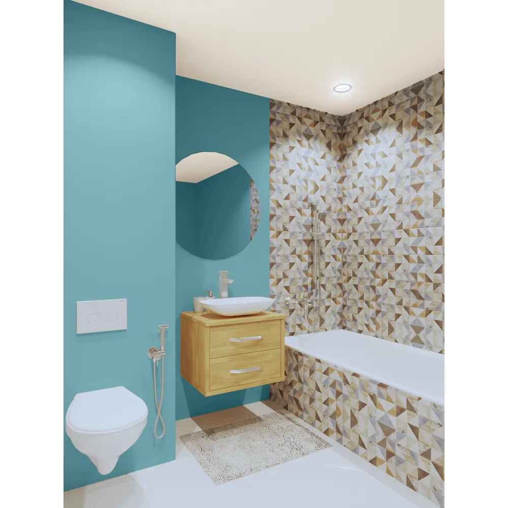 Краска для кухни и ванной цвет лазурно-серый 0.9 л 81963990 STLM-2066101 PARADE ICE  - Вид №4
