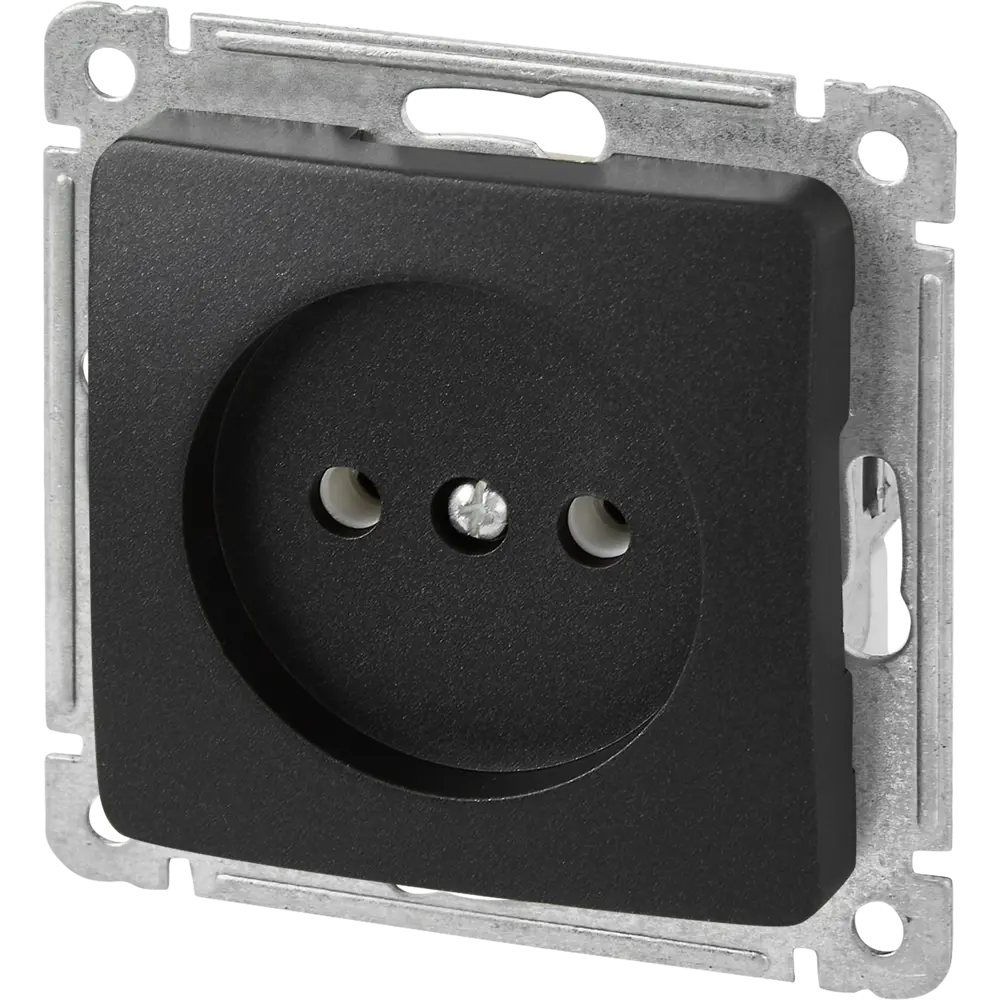 Розетка встраиваемая Hegel Мастер цвет черный STLM-2002733 - Вид №1