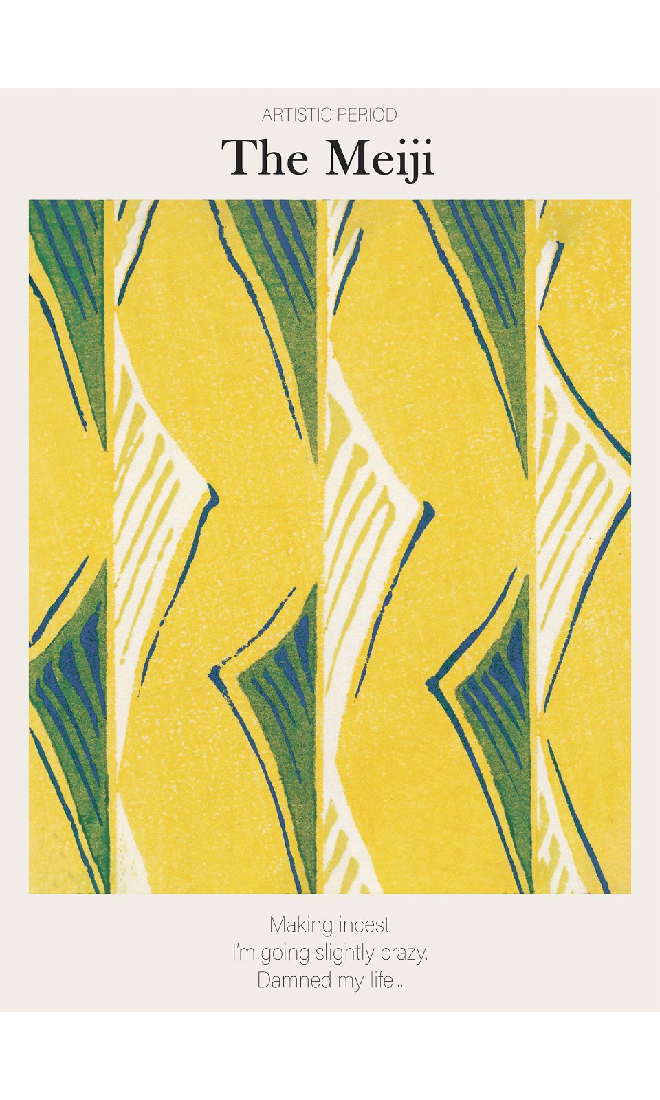 90264796 Постер Японский минимализм - Желтый паттерн 40x50 см в раме STLM-0155035 ПРОСТОПОСТЕР