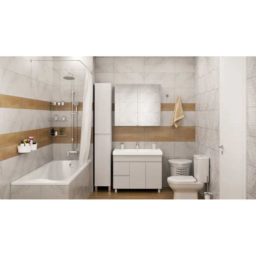 Акриловая ванна Sensea Дадо для компактных пространств 81931495 STLM-0998086 - Вид №11