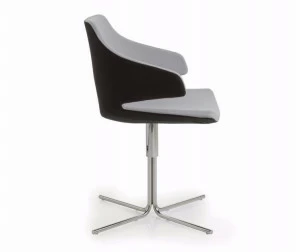 Luxy Регулируемый по высоте стул из ткани с 4 спицами и подлокотниками Meraviglia