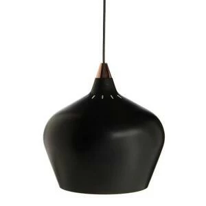 Лампа подвесная Cohen Large, черная матовая, черный шнур