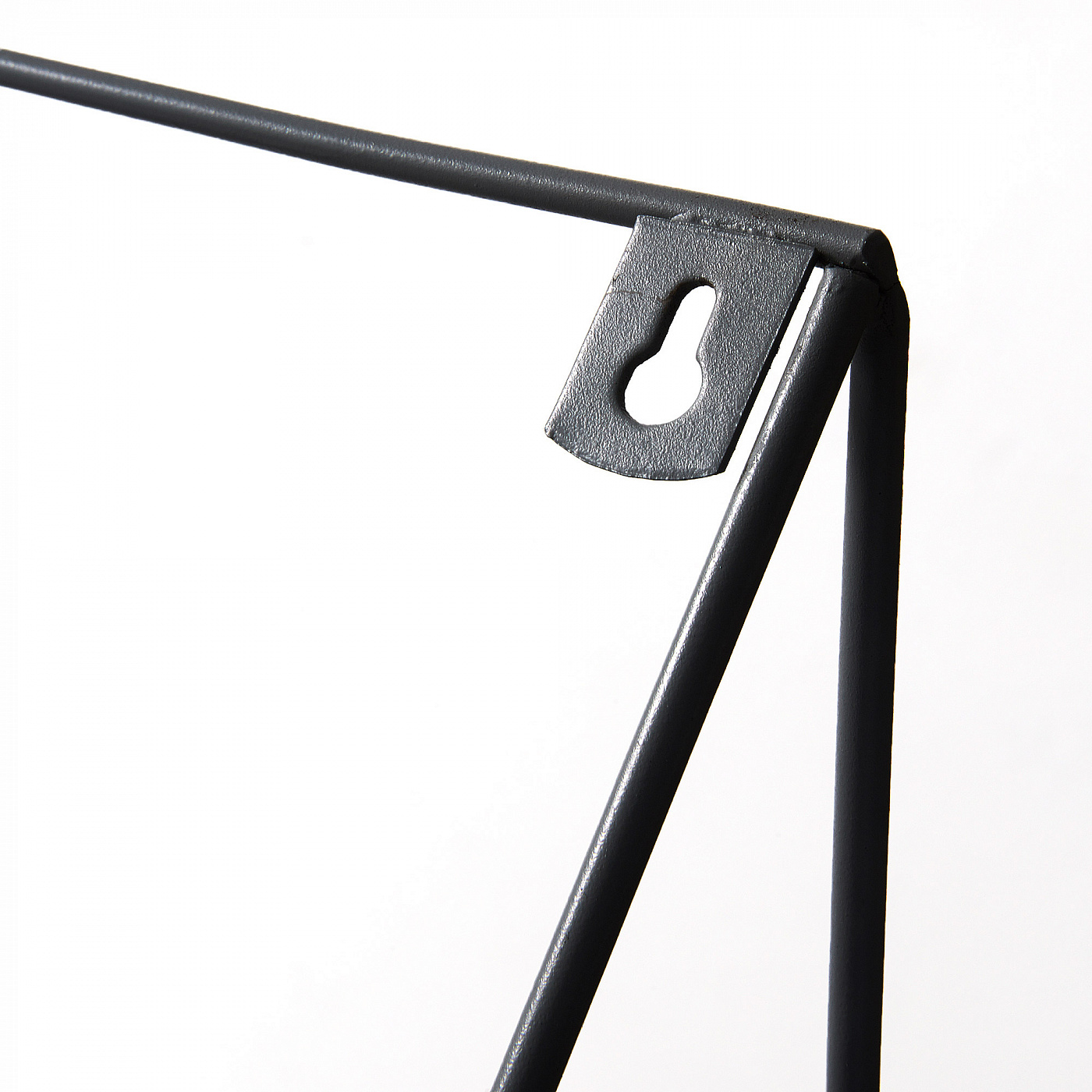 054484 Настенная полка Upp металлическая черная La Forma Teg  - Вид №2