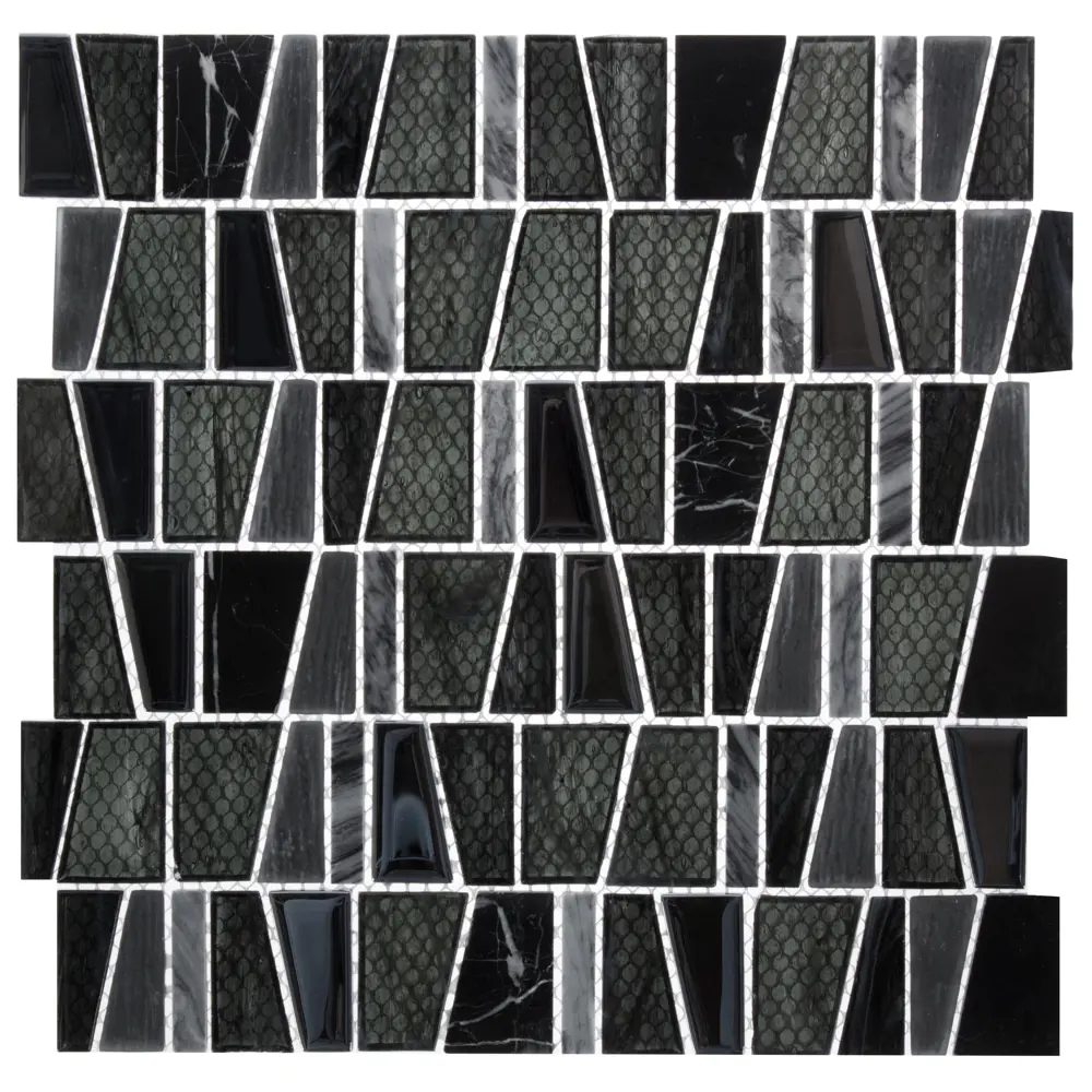 Мозаика Artens, 30х30 см, стекло, цвет чёрный STLM-2036120