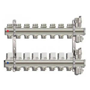 Коллекторная группа Tim&Zeissler KB008 1" ВР 8 отводов 3/4" латунь