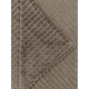 Плед Кубики 200x220 см фланель цвет коричневый