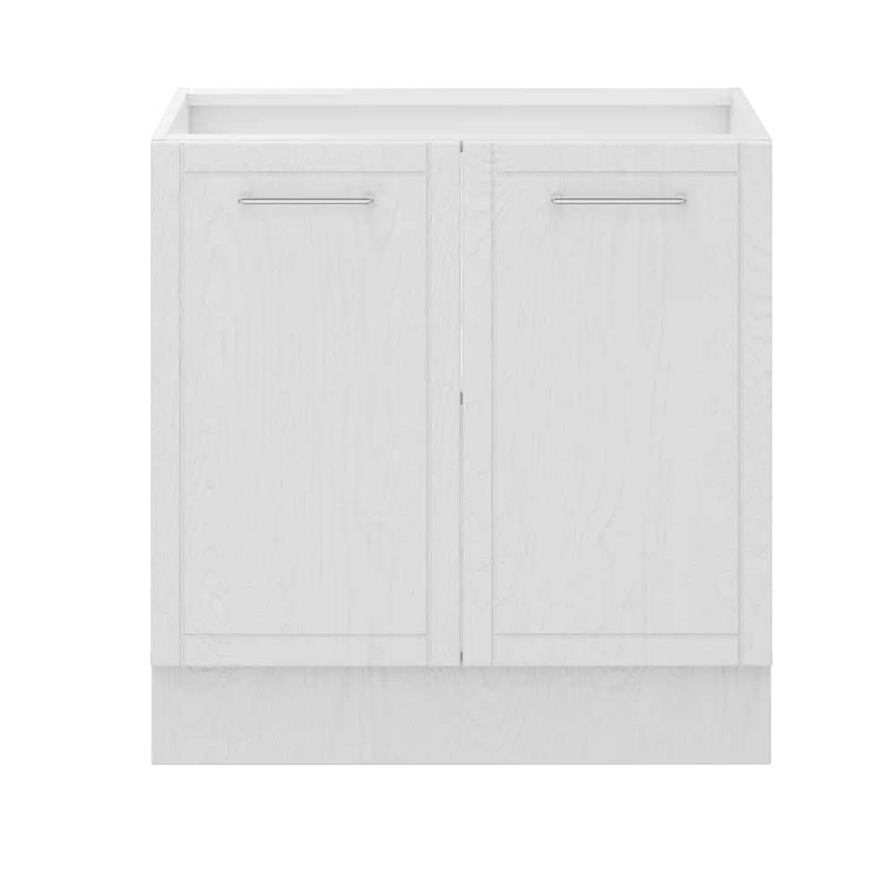 Кухонный шкаф напольный Агидель 80x82.5x58 см МДФ цвет белый DELINIA STLM-2141284 - Вид №3