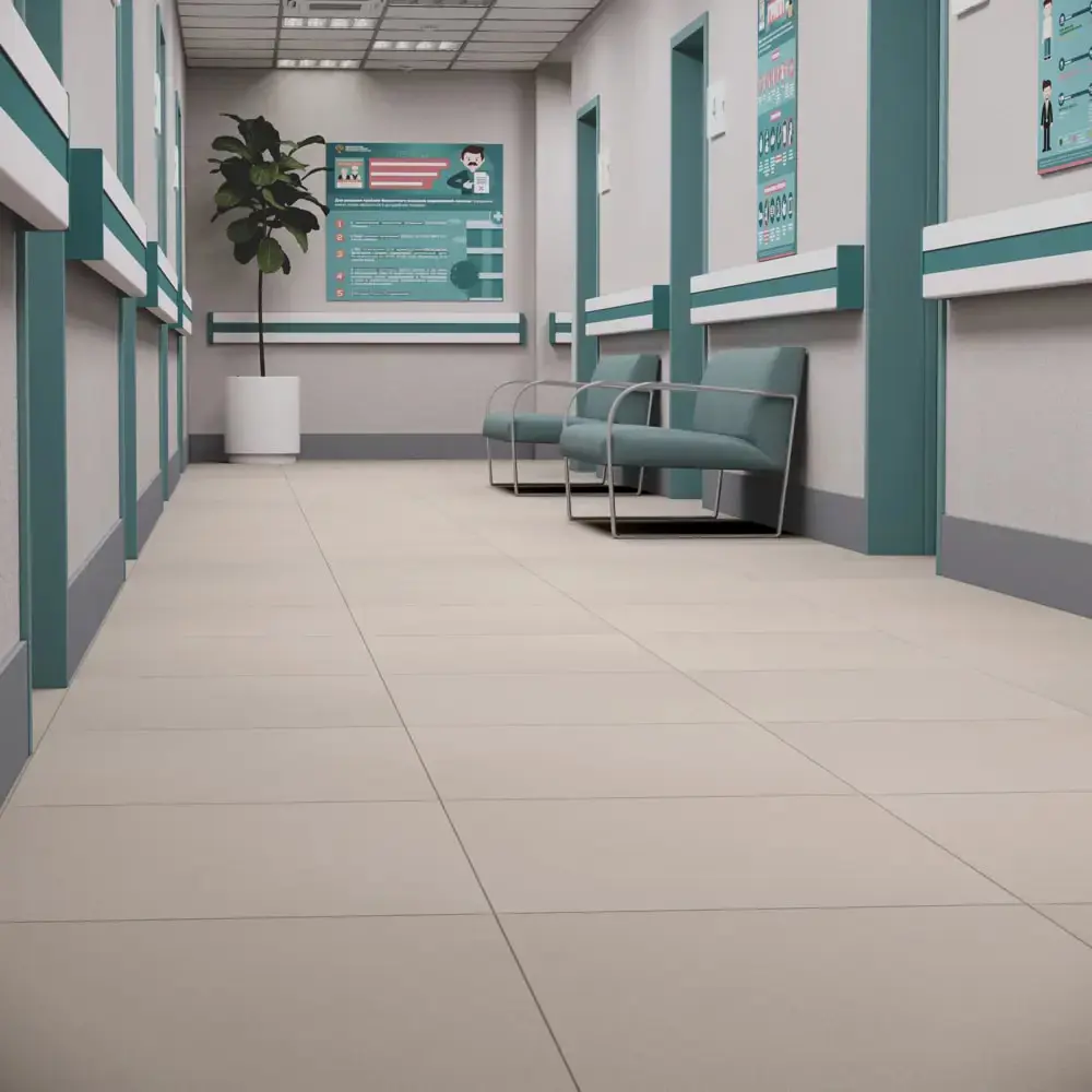 Глазурованный керамогранит Ecogres Экогамма EM01 60x60 см 1.44 м² неполированный цвет бежевый STLM-2048739 - Вид №4