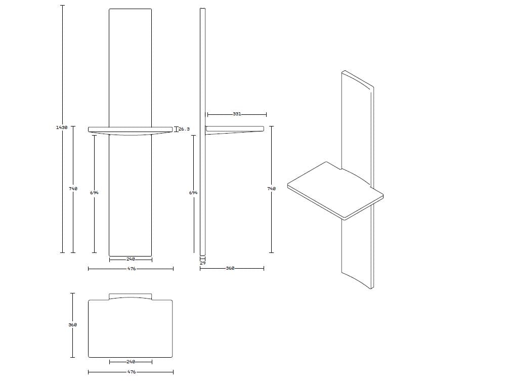 Обшивка / бетонный журнальный столик PULKRA укладка ARCH-00073653 - Вид №5