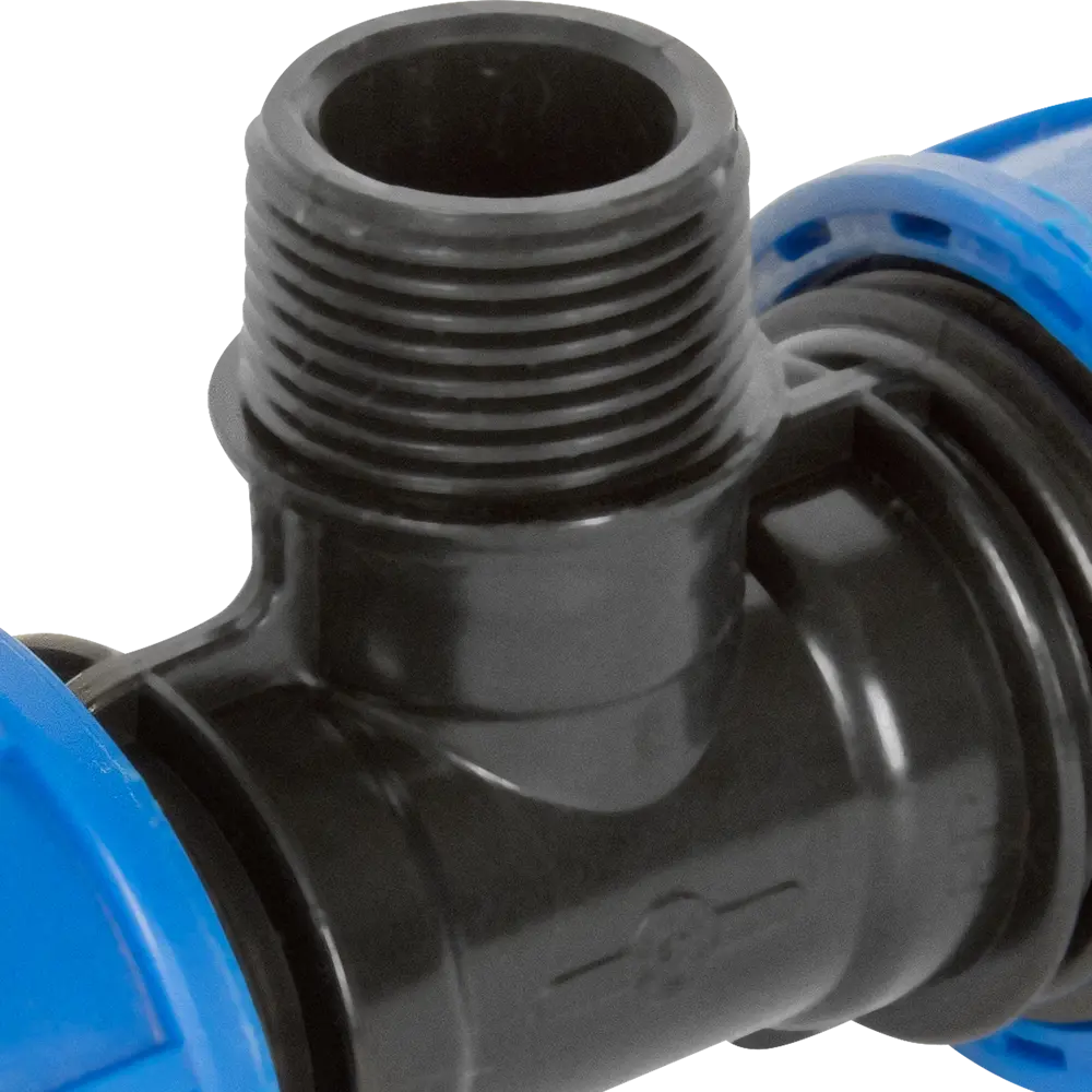 Тройник ПНД Unio ø3/4"х25х25 мм наружная резьба STLM-2058712 - Вид №1