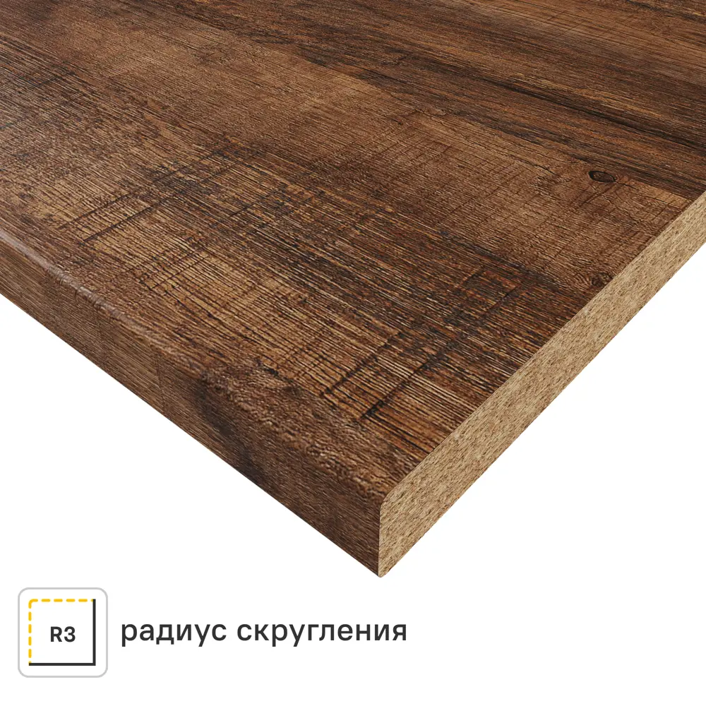 Столешница KONSENSA Самдал 80x120x3.8 см ДСП цвет коричневый ДСП Постформинг STLM-2073139