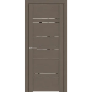 91242188 Дверь межкомнатная Uberture Uniline light soft touch 30032 остеклённая 200x70см пленка ПВХ цвет софт тортора без замка и STLM-1515802
