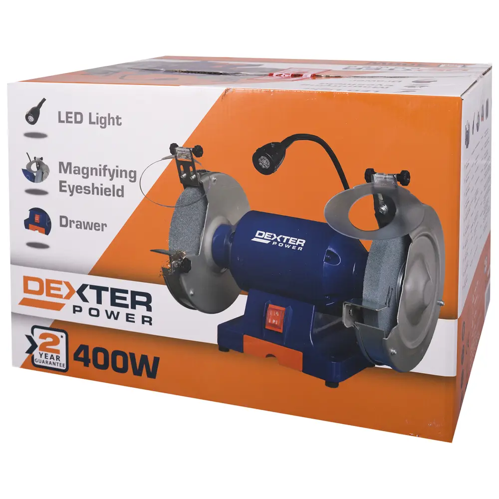 Точило Dexter Power MD3220AL-1, 400 Вт, 200 мм STLM-2197686 - Вид №2
