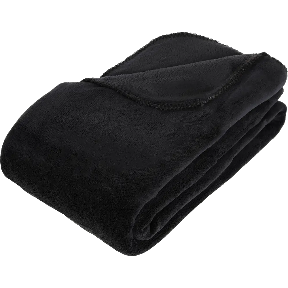 Плед 180x230 см микрофибра цвет черный Atmosphera Retro STLM-2060905