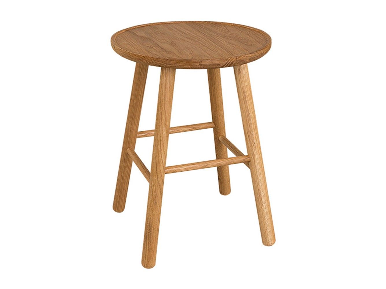 Дубовый табурет с подставкой для ног Hans K ZigZag ARCH-00128083