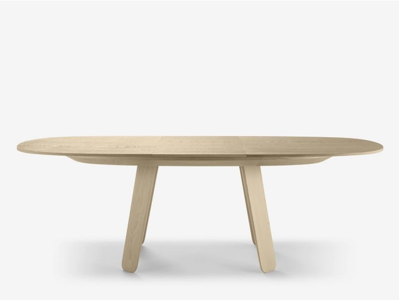 Овальный выдвижной стол из дуба ALKI Triku ARCH-00090242 - Вид №1