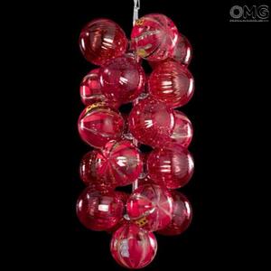 2679 ORIGINALMURANOGLASS Люстра Atmosphera - в красных отенках - Original Murano Glass OMG 30 см