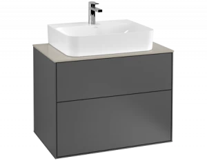 Villeroy&Boch Тумба под раковину Прямоугольная версия F09300GK Finion Anthracite Matt Lacquer