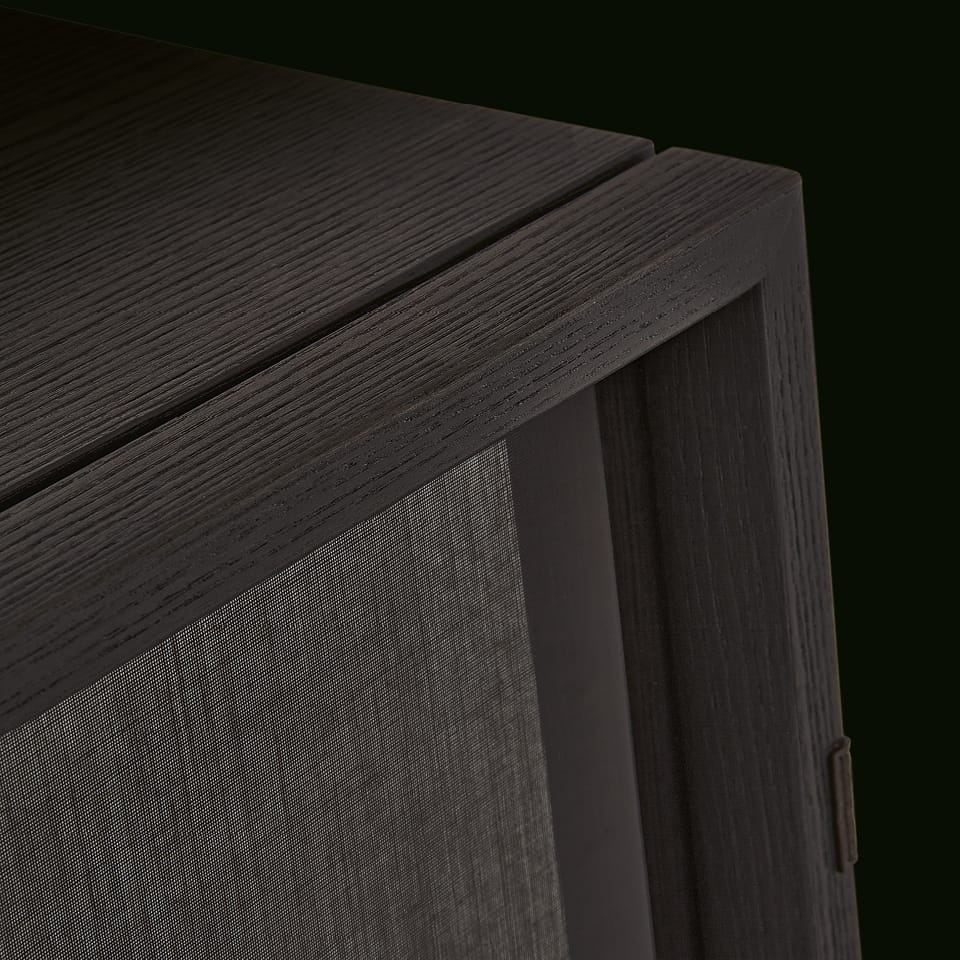 Деревянный и стеклянный шкаф с распашными дверцами Poliform Aiko ARCH-00048464 - Вид №5