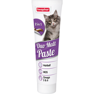 Т00021722 Паста для кошек и котят Duo Malt Paste для выведения шерсти из кишечника 100г Beaphar
